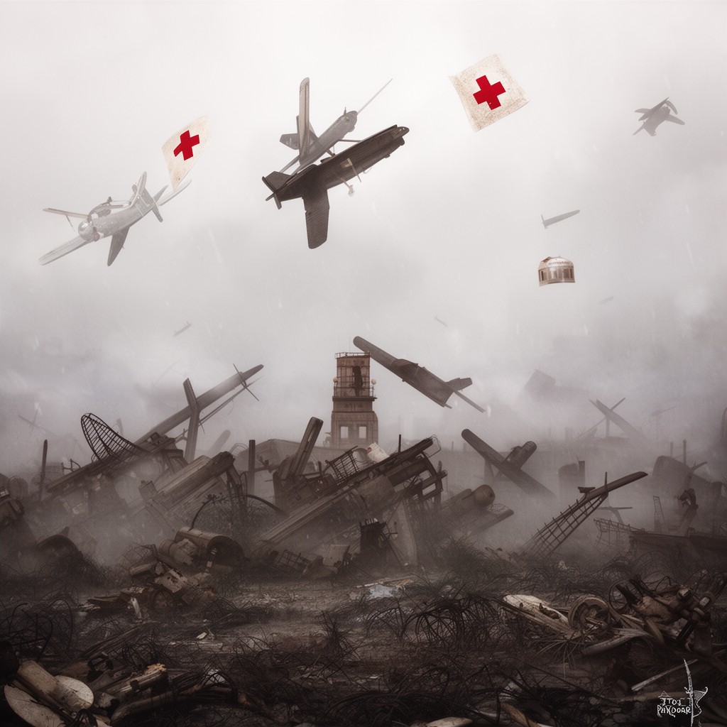 AI-generated illustration of Inter arma caritas