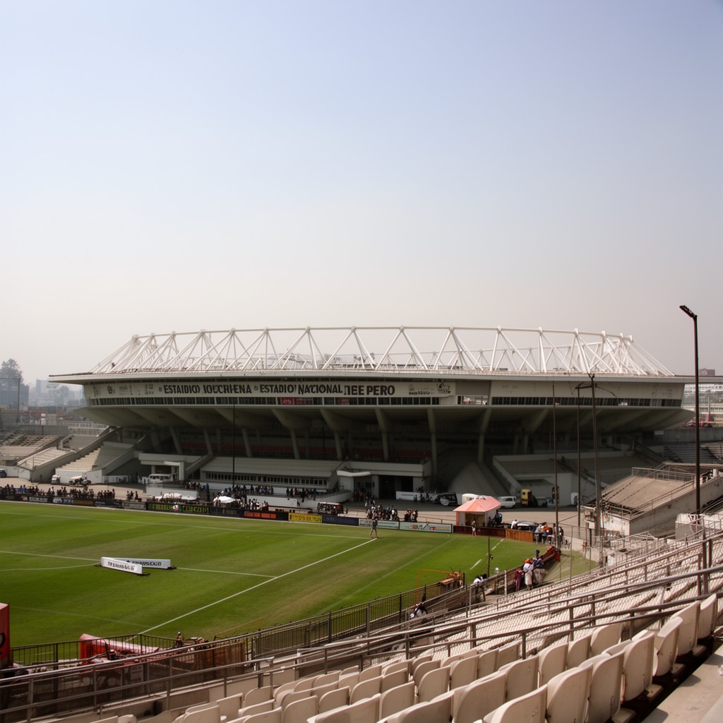 AI-generated illustration of Estadio Nacional del Perú