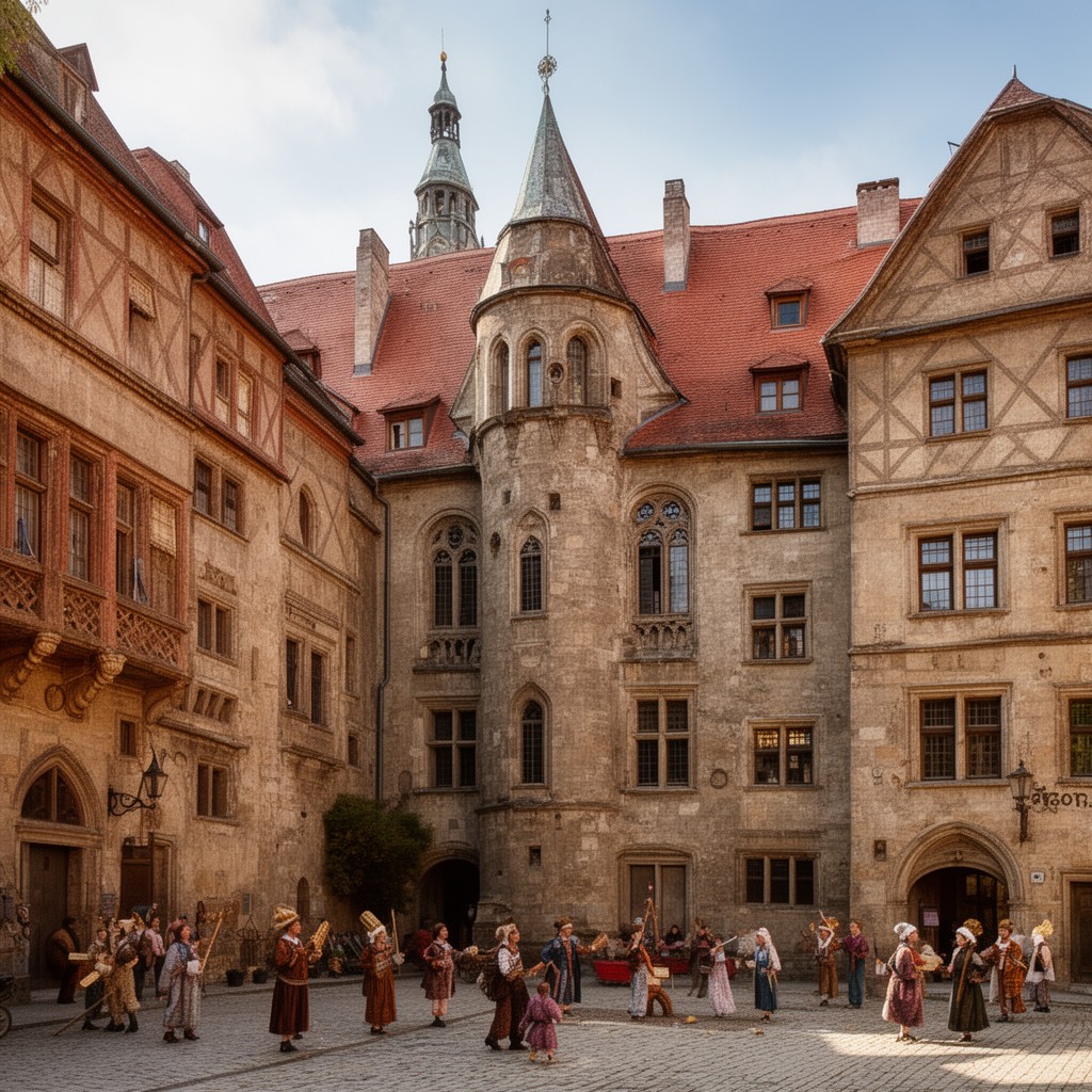 AI-generated illustration of Jewish community of Fürth