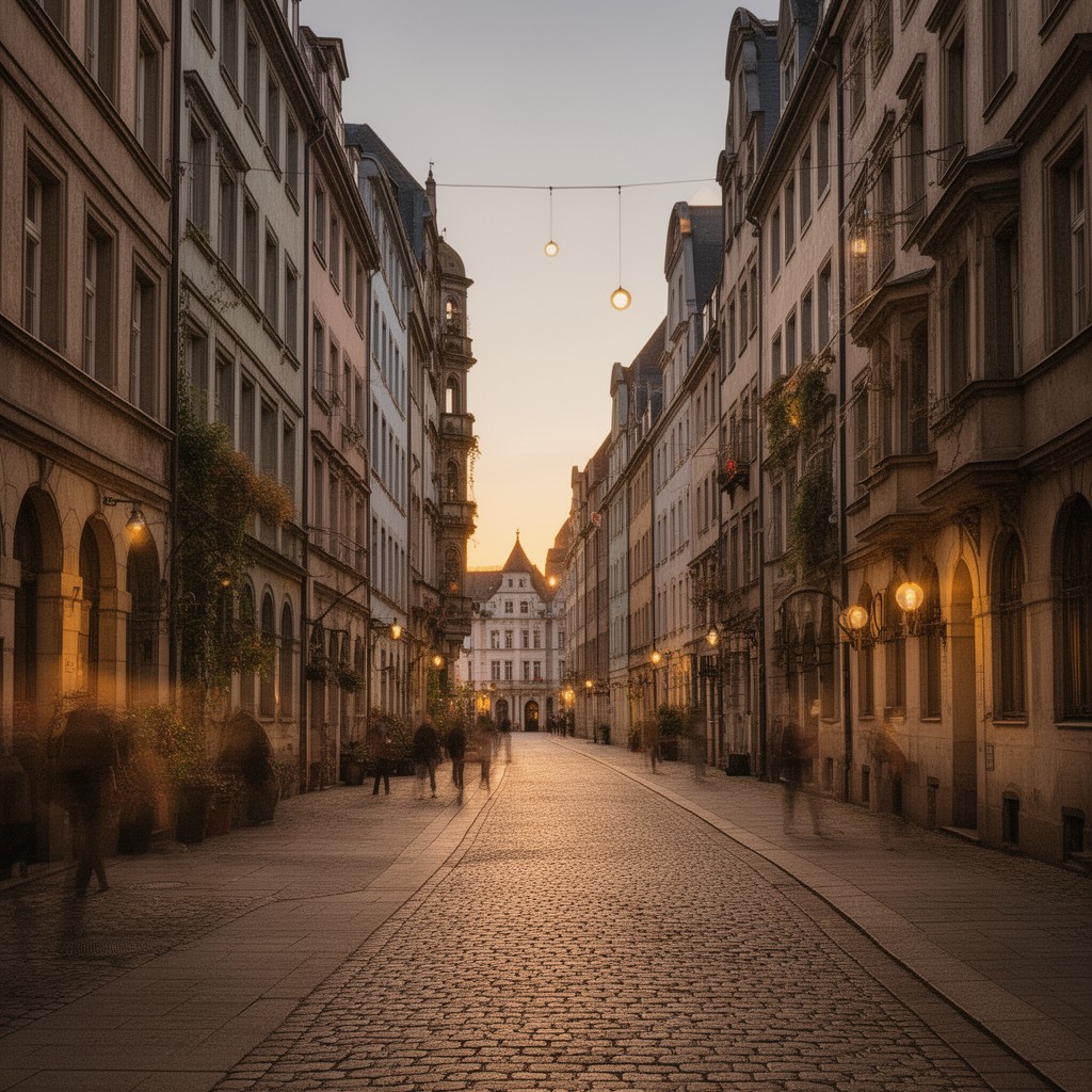 AI-generated illustration of Königswarterstraße (Fürth)