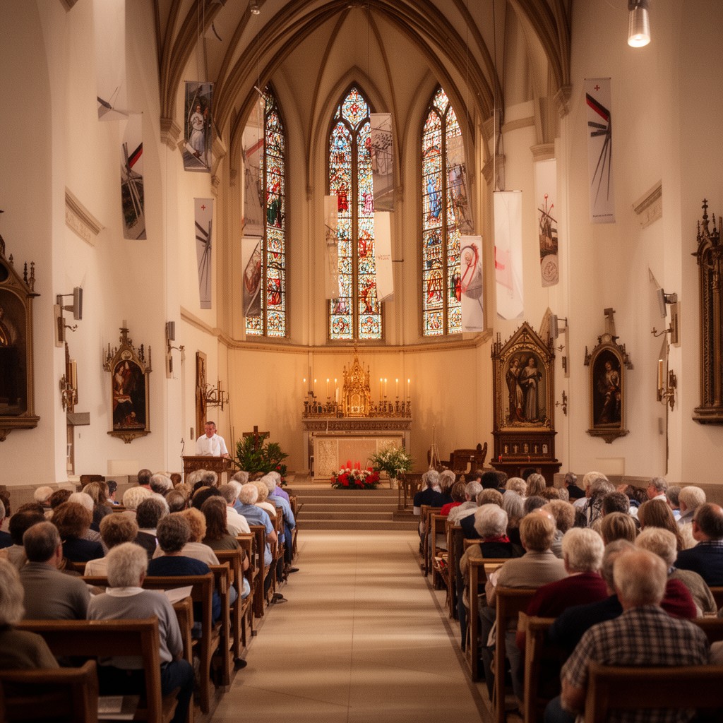 AI-generated illustration of Kirchweihgottesdienst