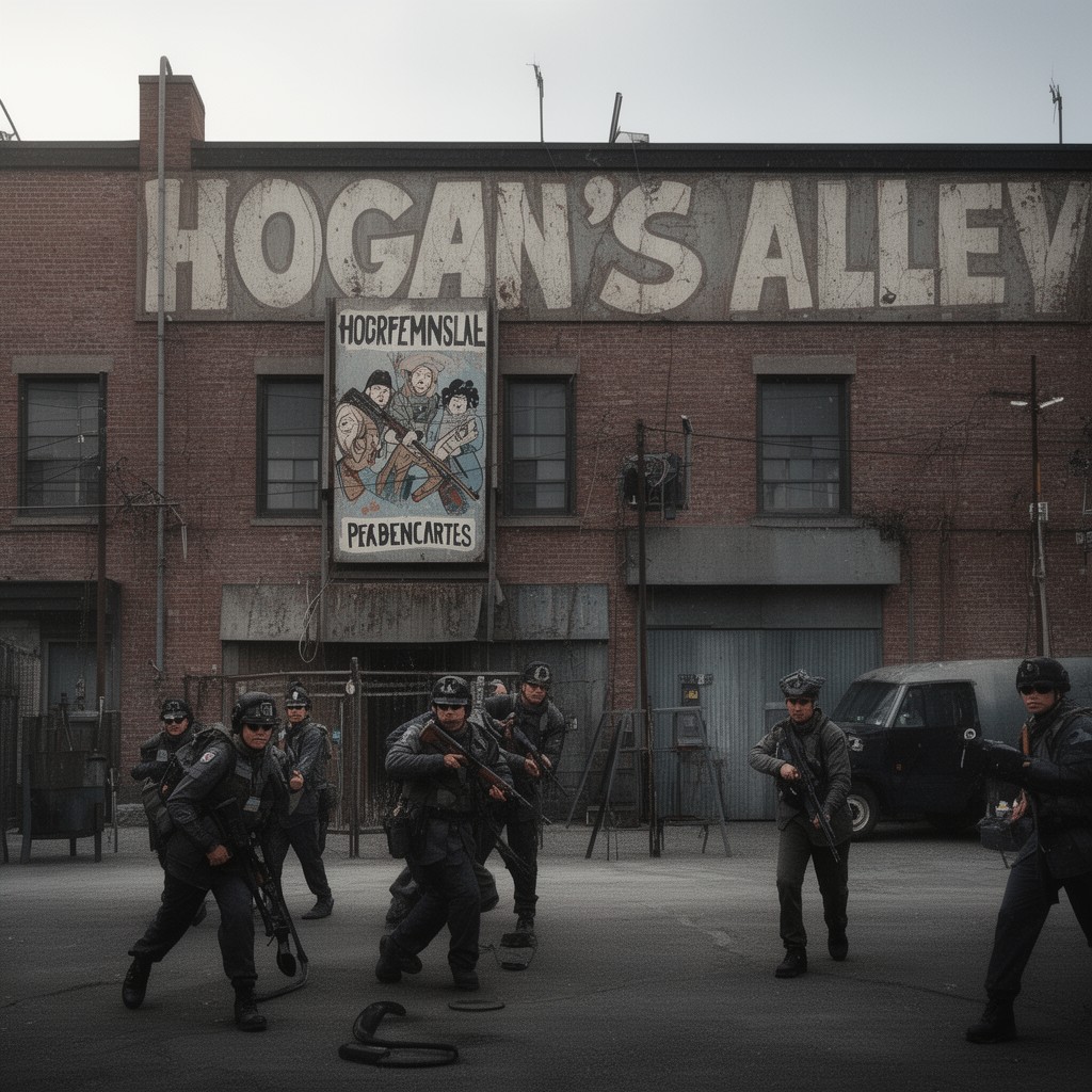AI-generated illustration of Hogan’s Alley