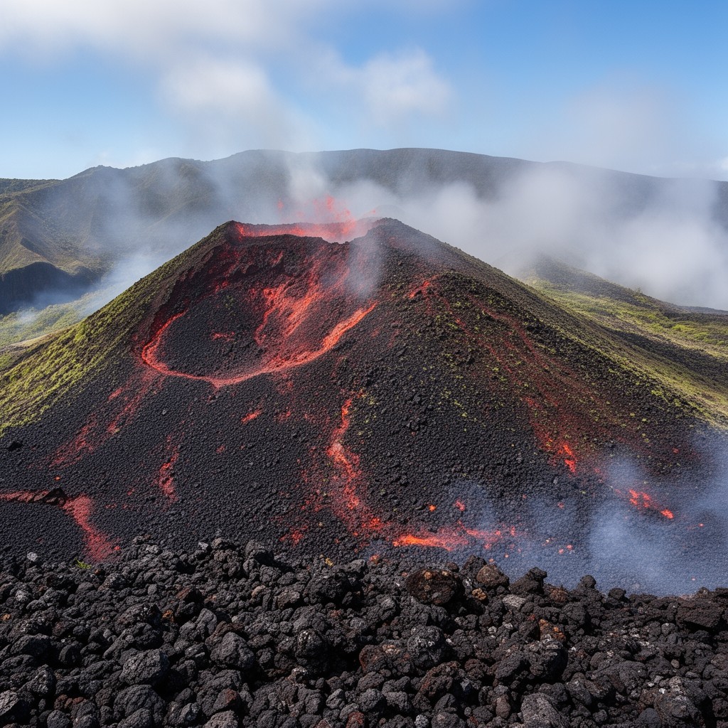 AI-generated illustration of Honolulu Volcanic Series