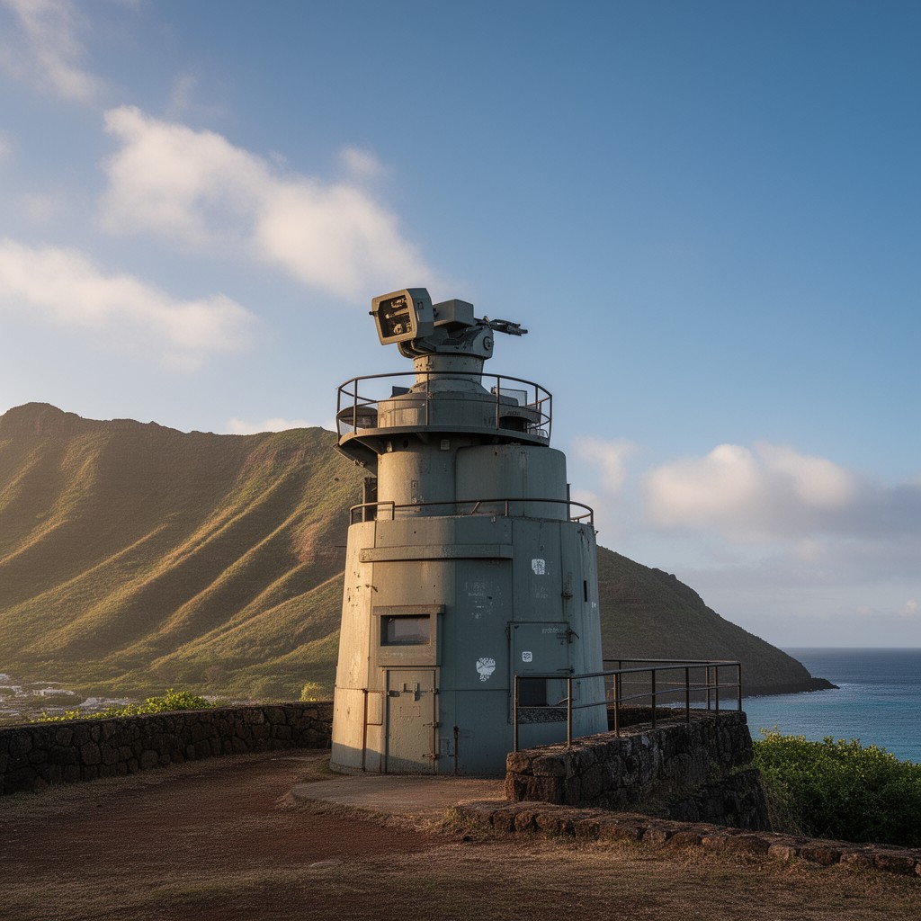 AI-generated illustration of Fire Control Station Diamond Head
