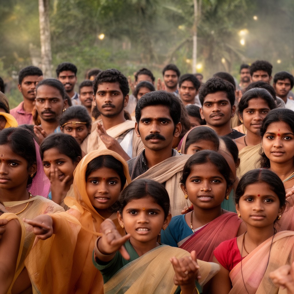AI-generated illustration of Dravidian peoples