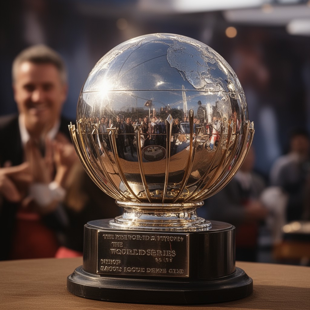 AI-generated illustration of World Series championship trophy