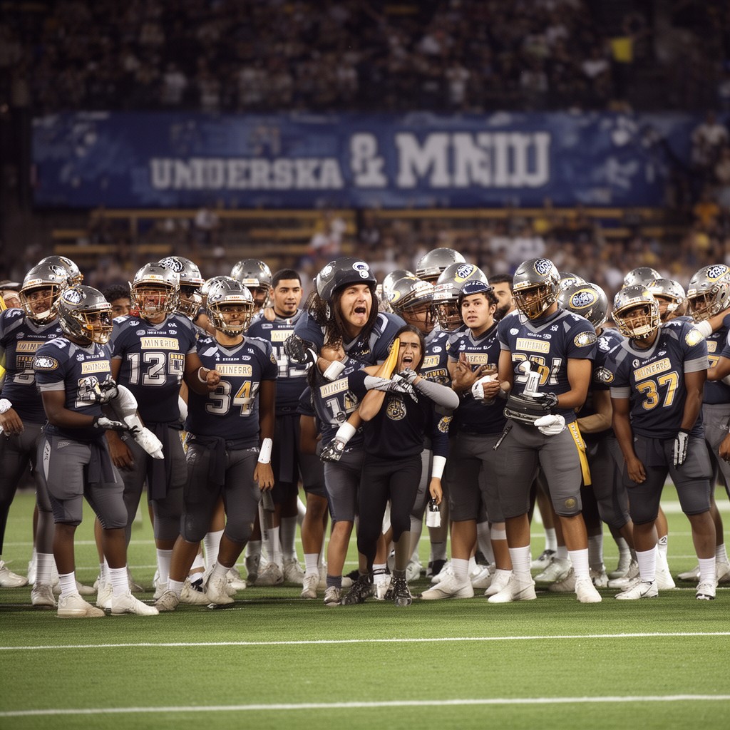 AI-generated illustration of UTEP Miners football team