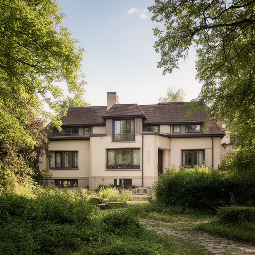 AI-generated illustration of Behrens House Darmstadt