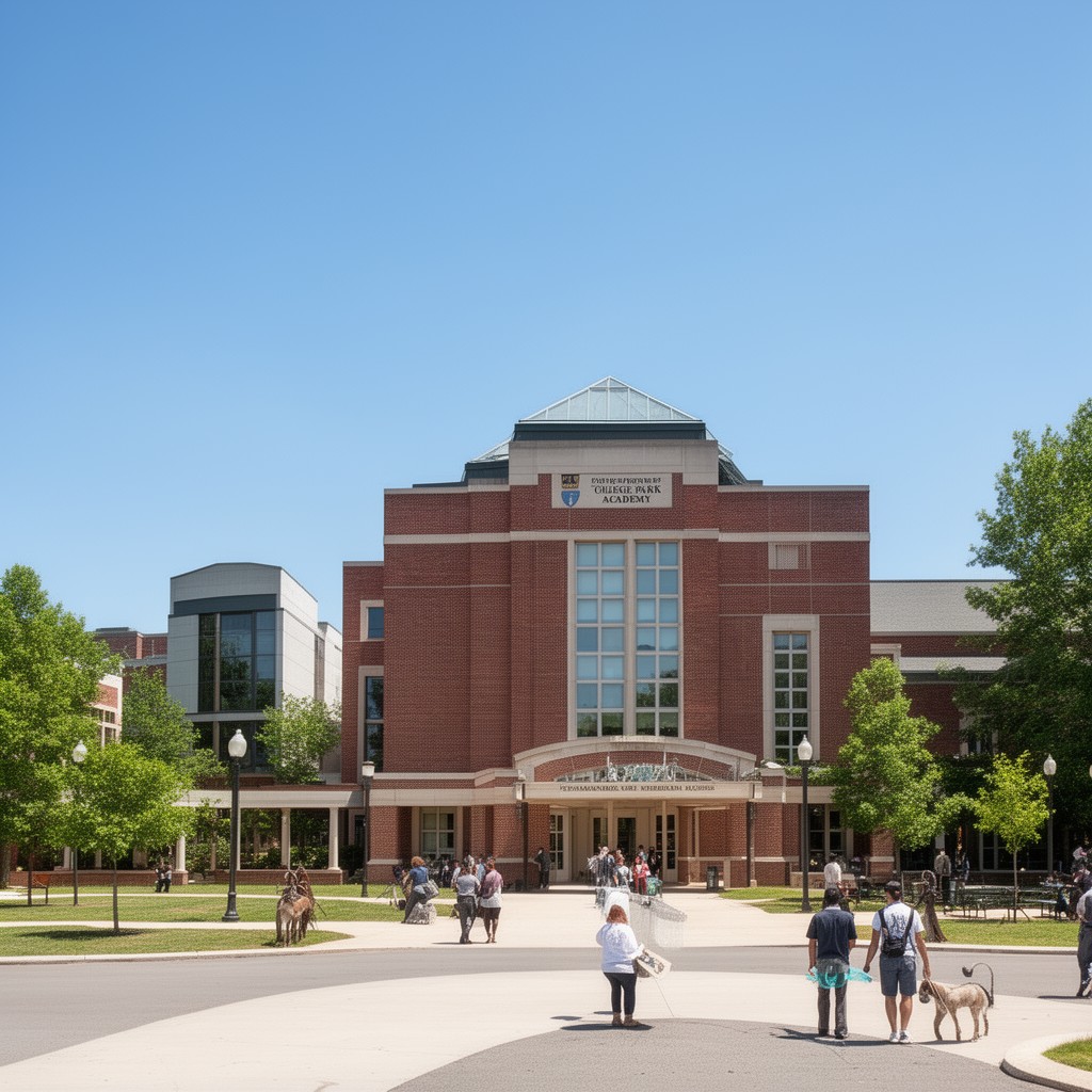 AI-generated illustration of College Park Academy