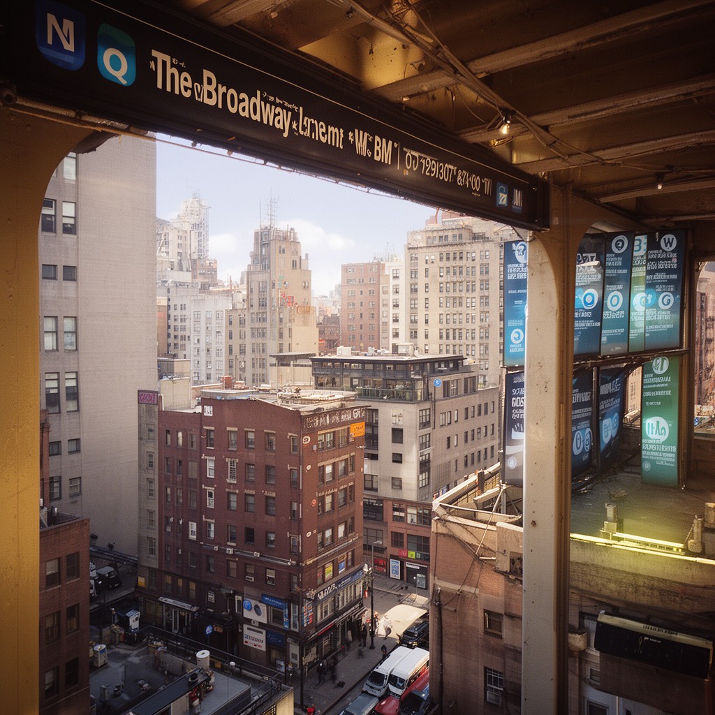 AI-generated illustration of BMT Broadway Line