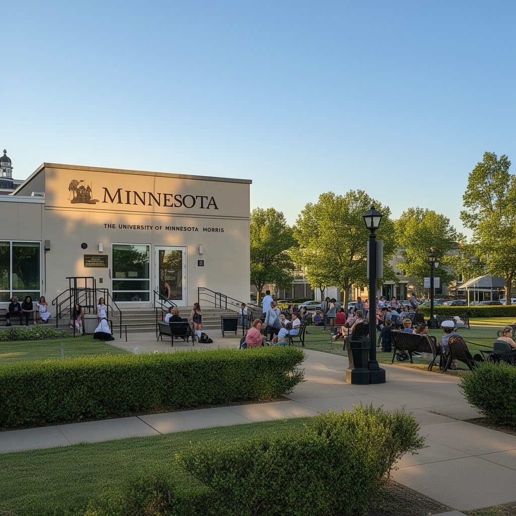 AI-generated illustration of University of Minnesota Morris