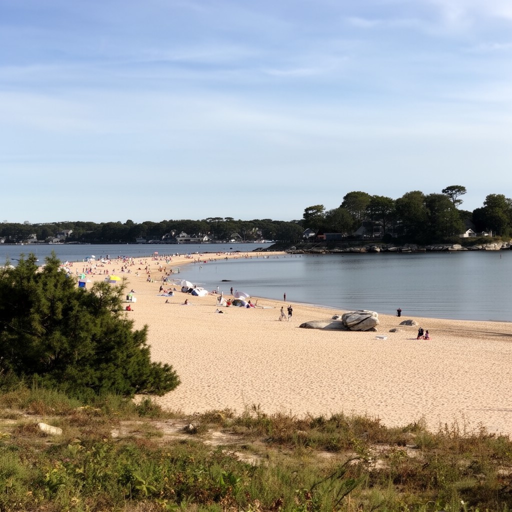 AI-generated illustration of Menauhant Beach