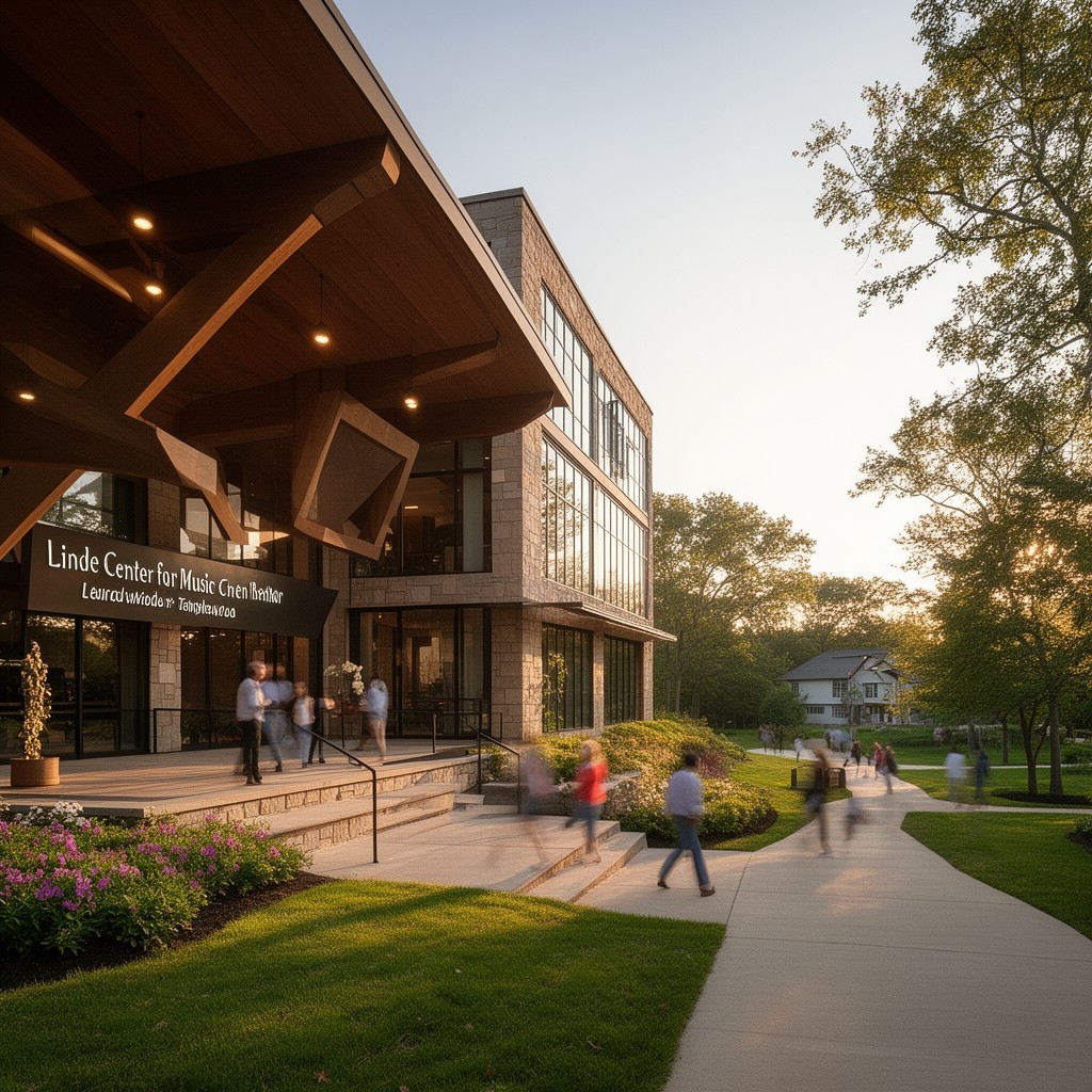 AI-generated illustration of Linde Center for Music and Learning