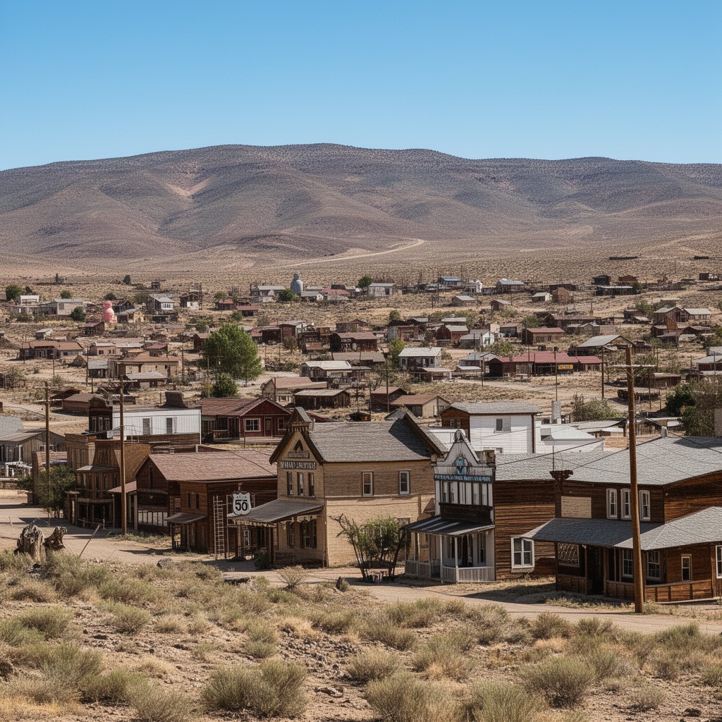 AI-generated illustration of Eureka, Nevada