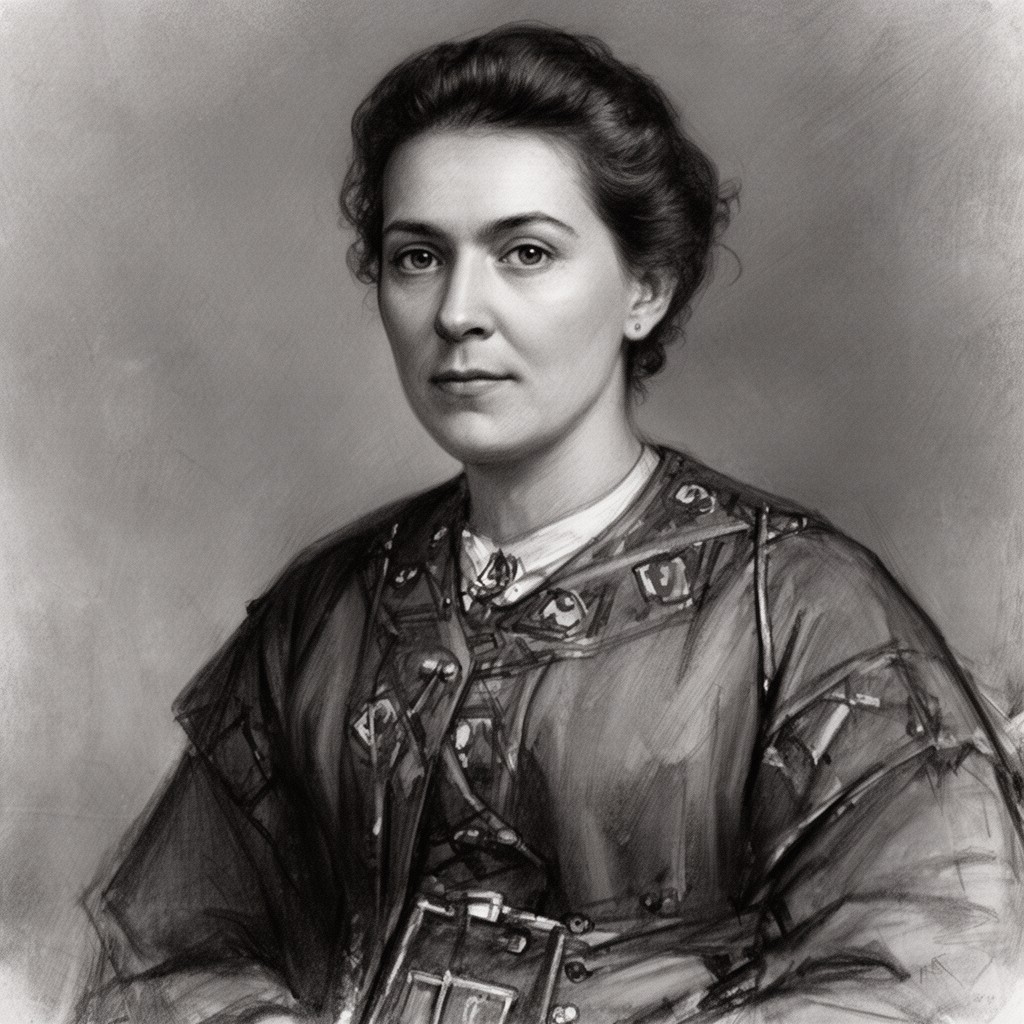 AI-generated illustration of Elisabeth Förster-Nietzsche