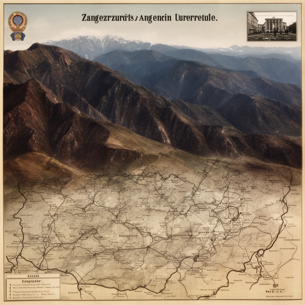 AI-generated illustration of Zangezur uezd