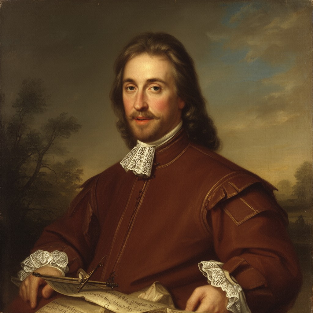 AI-generated illustration of John Berkeley, 1st Baron Berkeley of Stratton