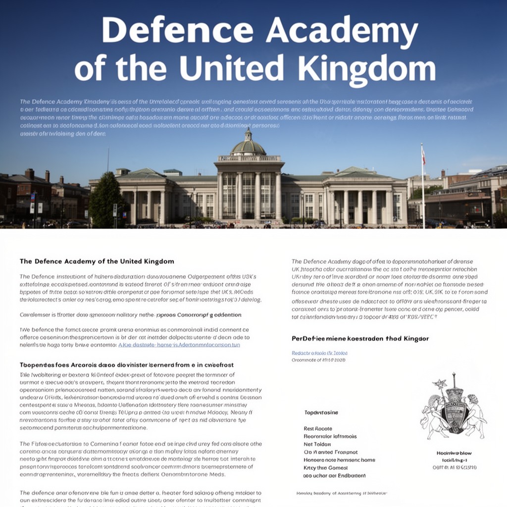 AI-generated illustration of Defence Academy of the United Kingdom