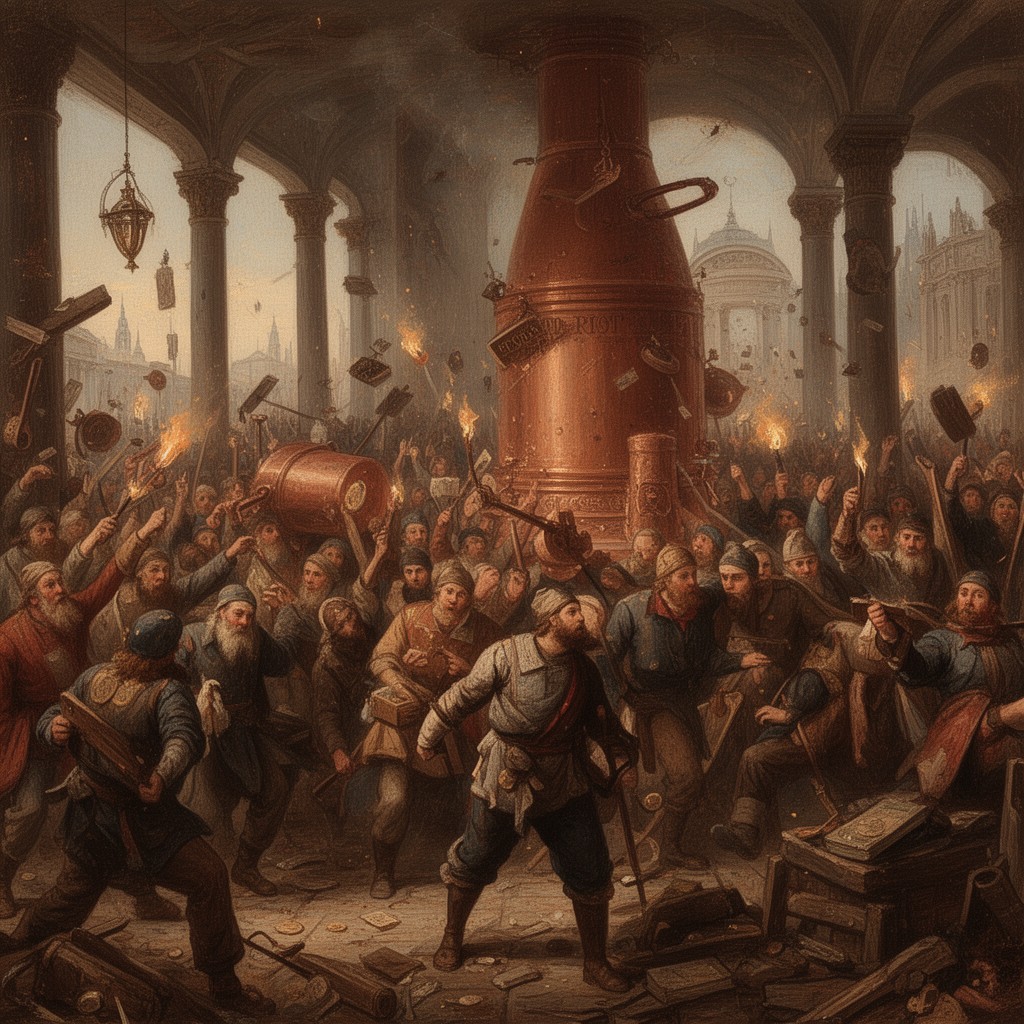 AI-generated illustration of Copper Riot