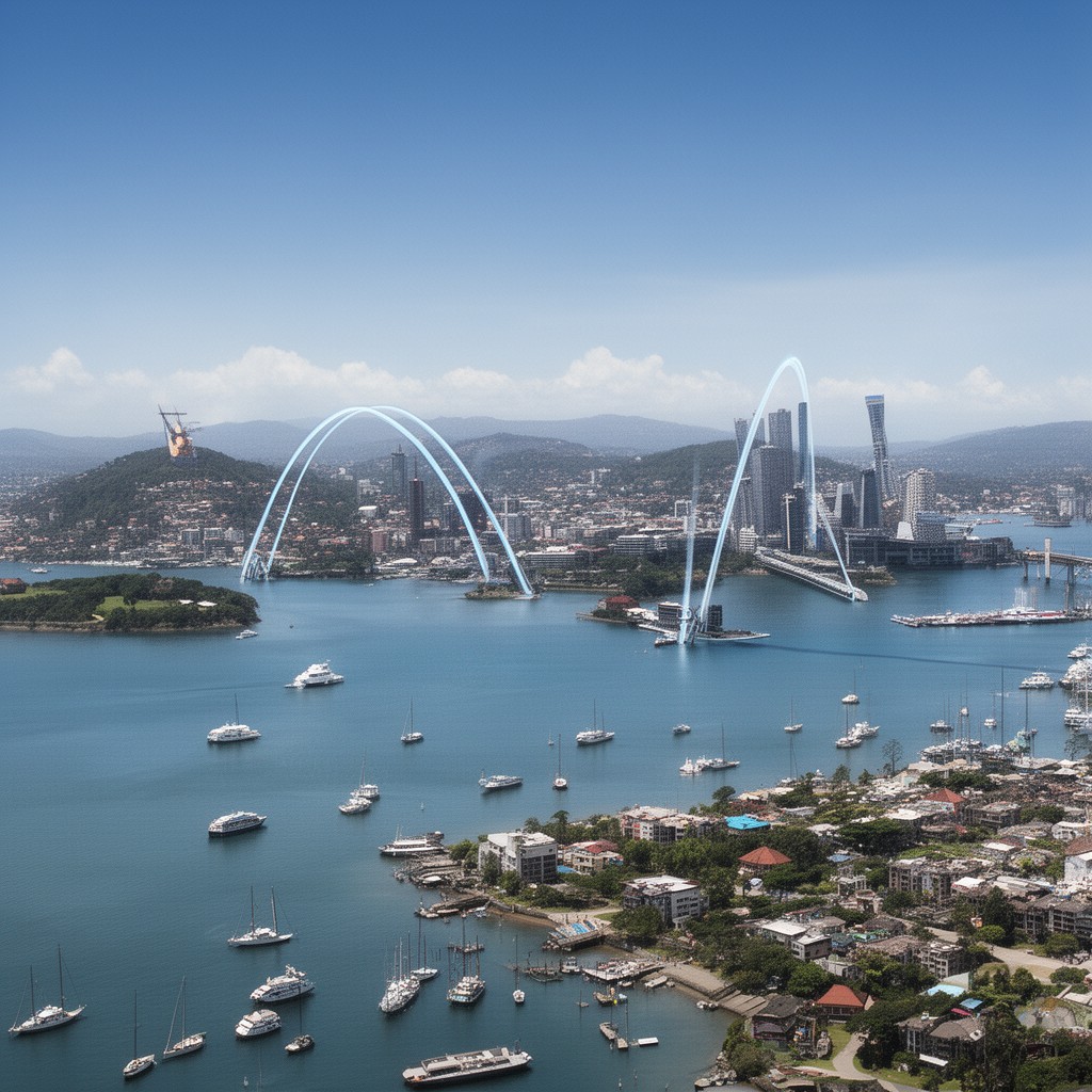 AI-generated illustration of Nadi–Sydney