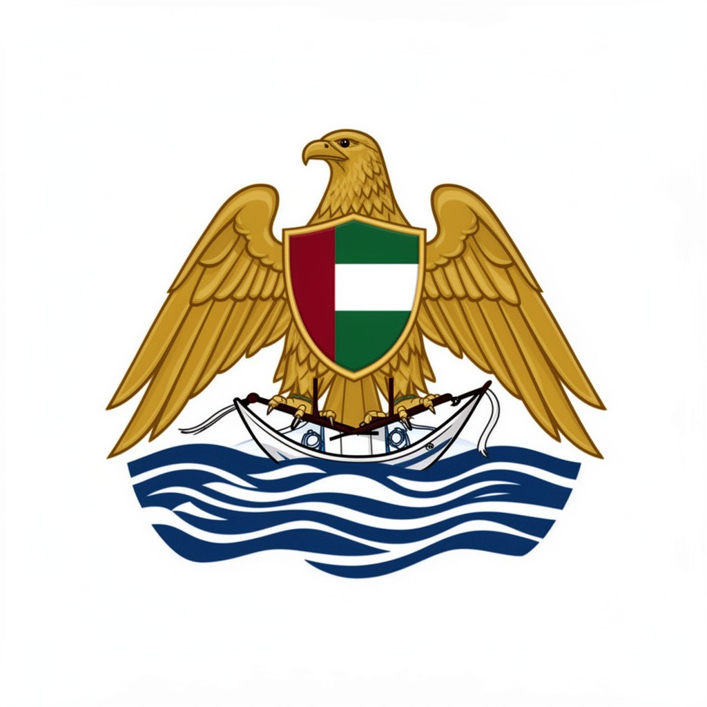 AI-generated illustration of emblem of Kuwait