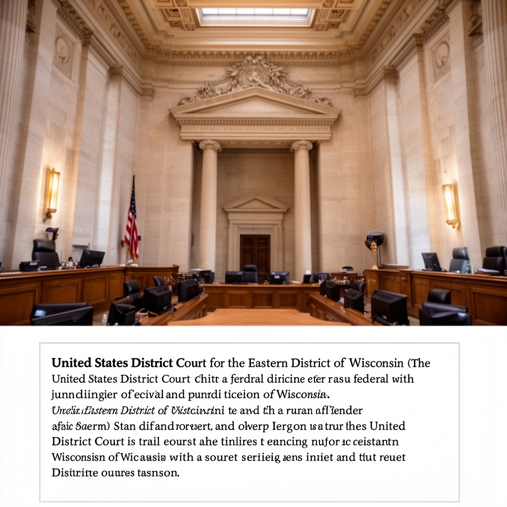 AI-generated illustration of United States District Court for the Eastern District of Wisconsin