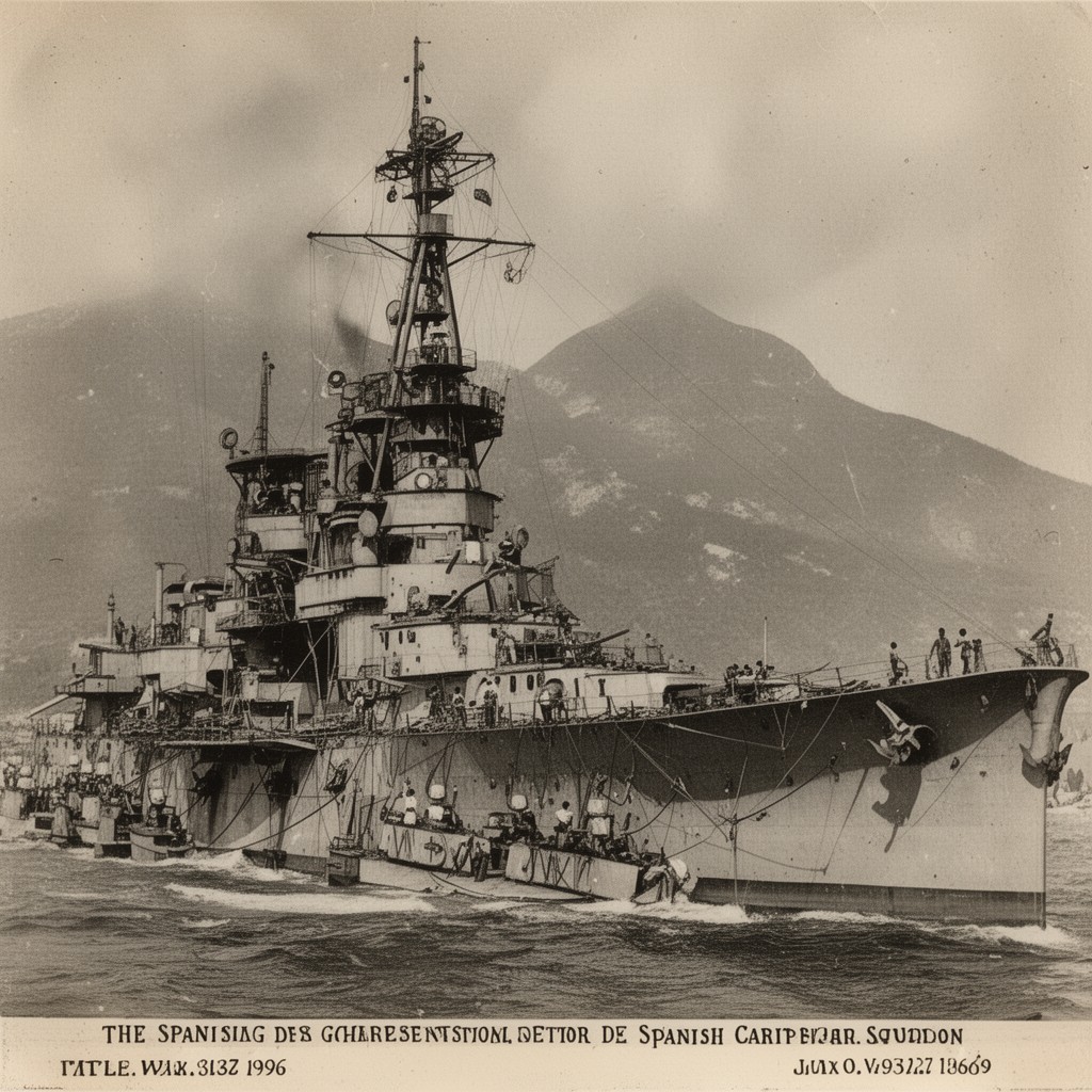 AI-generated illustration of Spanish Caribbean Squadron