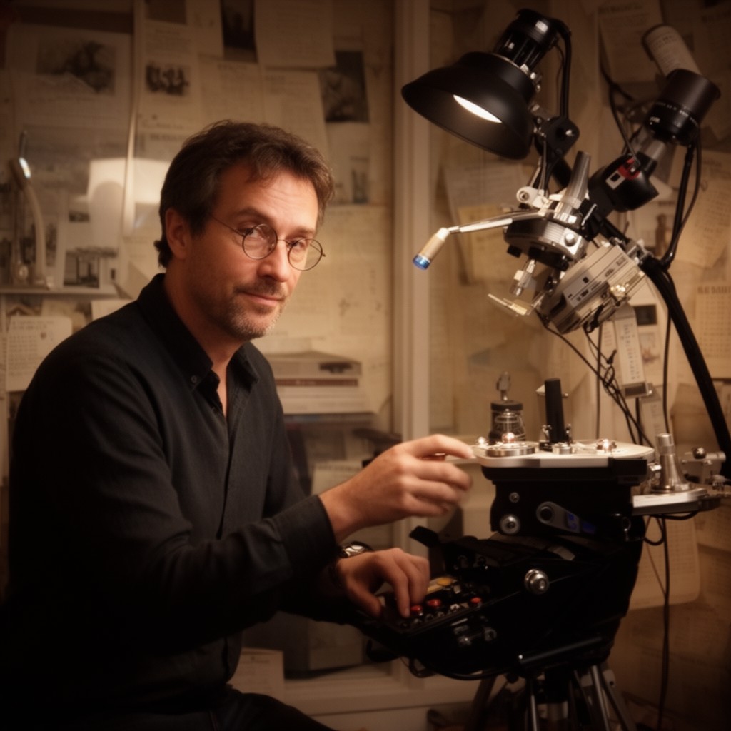 AI-generated illustration of Alexandre Desplat
