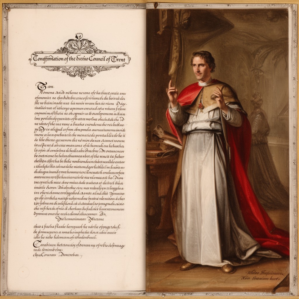 AI-generated illustration of Confirmation of the decrees of the Council of Trent