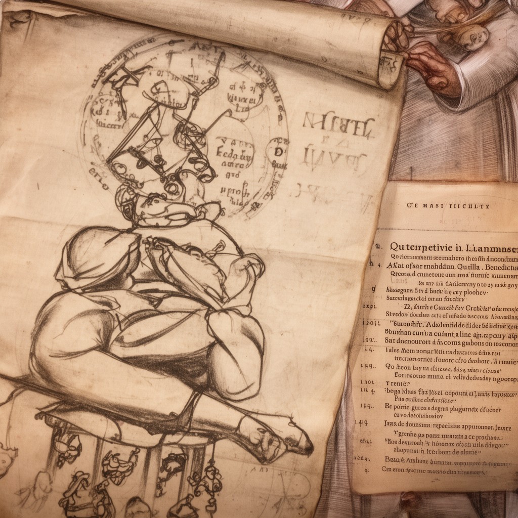 AI-generated illustration of Bulla Benedictus Deus (1564) confirming the Council of Trent