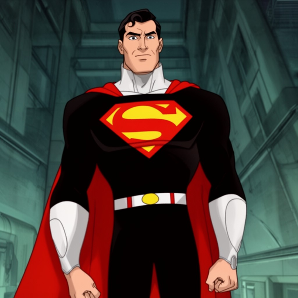 AI-generated illustration of Lex Luthor in DC Animated Universe