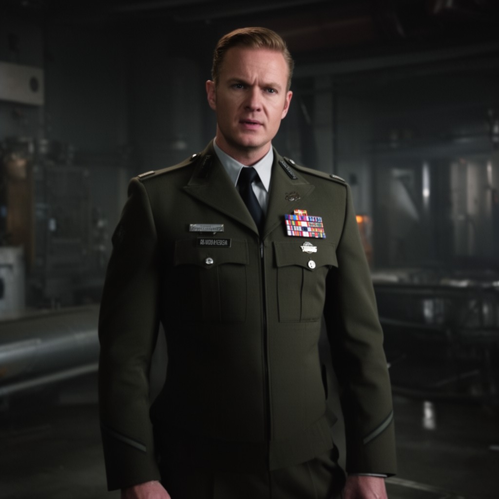 AI-generated illustration of General Wade Eiling in The Flash (2014 TV series)