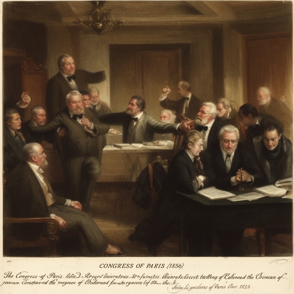 AI-generated illustration of Congress of Paris (1856)
