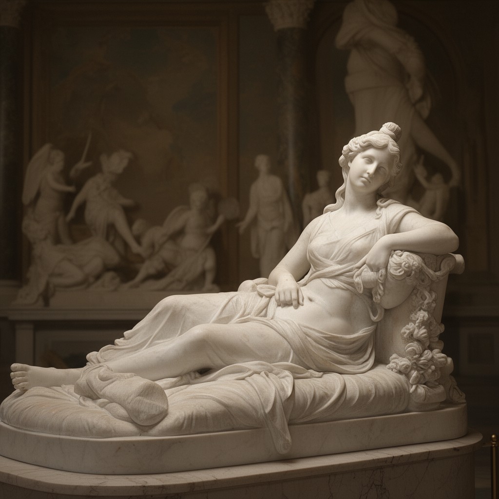 AI-generated illustration of Canova sculpture "Venus Victrix"