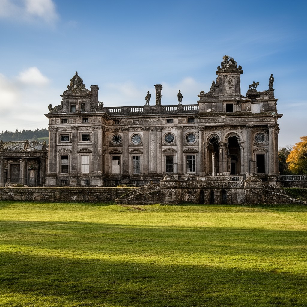 AI-generated illustration of Hamilton Palace (demolished)