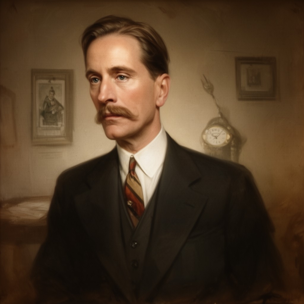 AI-generated illustration of Lionel Logue
