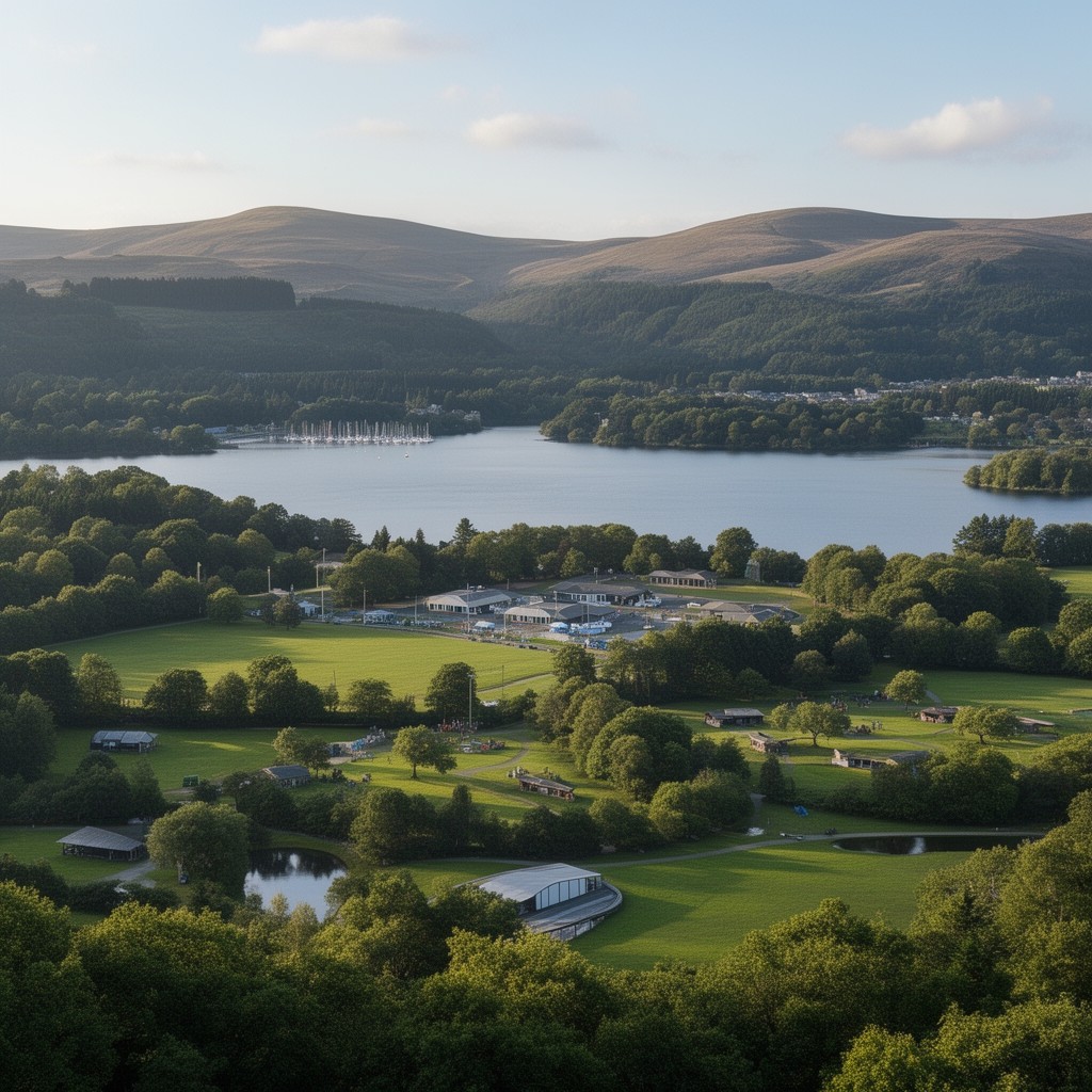 AI-generated illustration of Strathclyde Country Park (nearby)