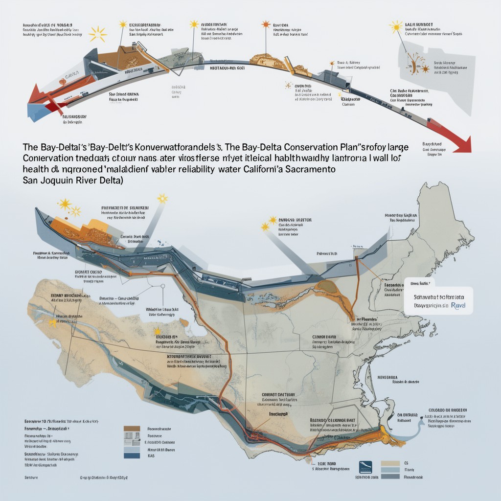 AI-generated illustration of Bay-Delta Conservation Plan