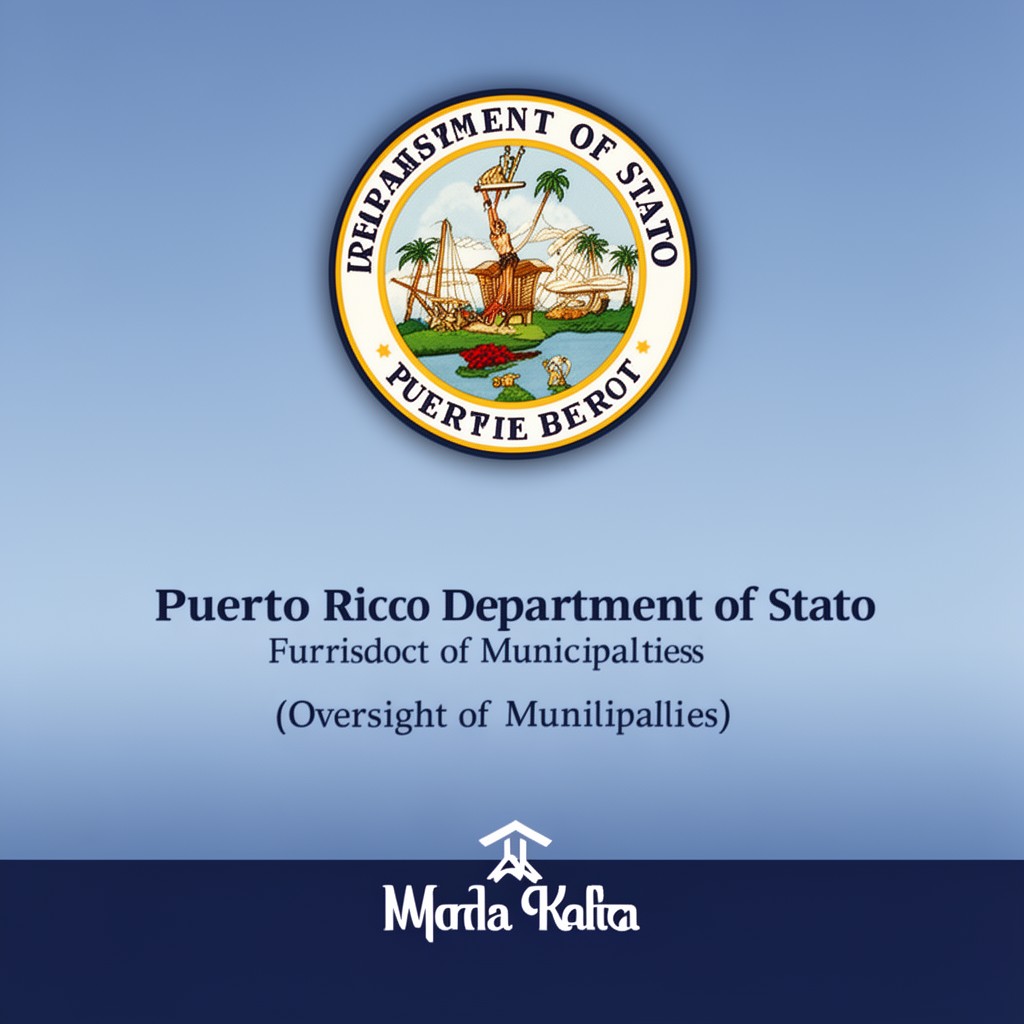 AI-generated illustration of Puerto Rico Department of State (oversight of municipalities)