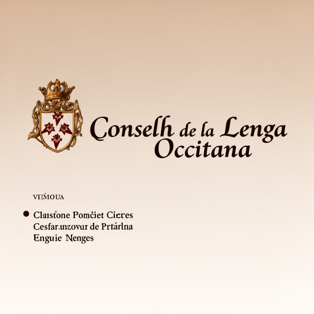 AI-generated illustration of Conselh de la Lenga Occitana