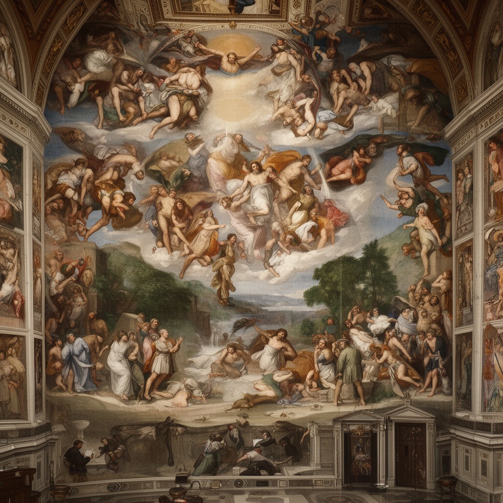 AI-generated illustration of The Last Judgment