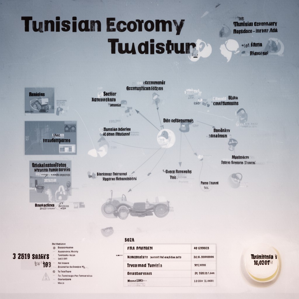 AI-generated illustration of Tunisian economy