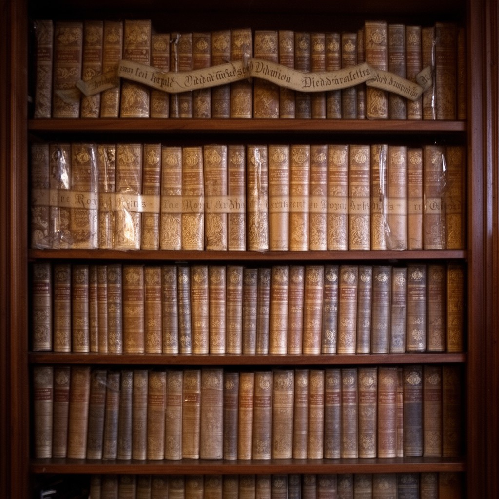 AI-generated illustration of Royal Archives