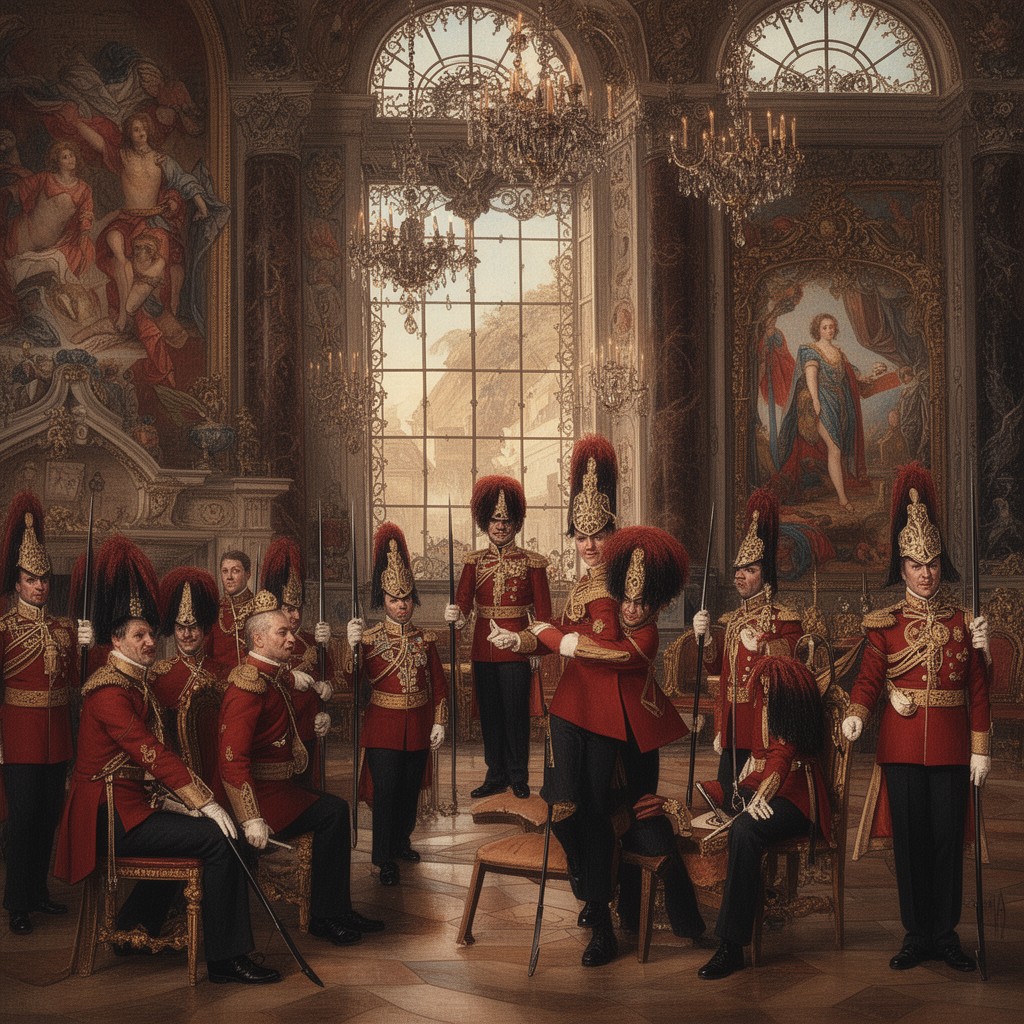 AI-generated illustration of Honourable Corps of Gentlemen at Arms
