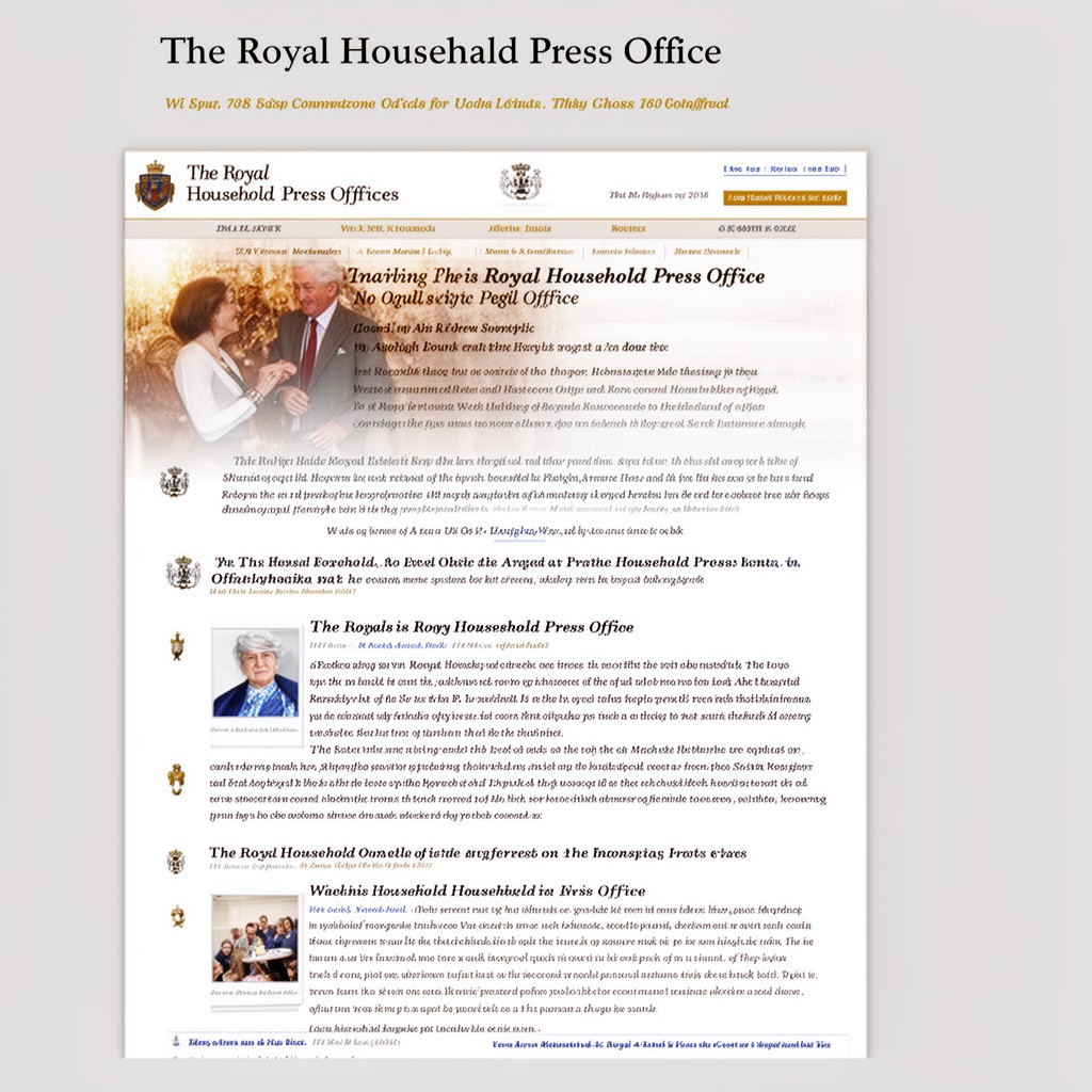 AI-generated illustration of Royal Household Press Office
