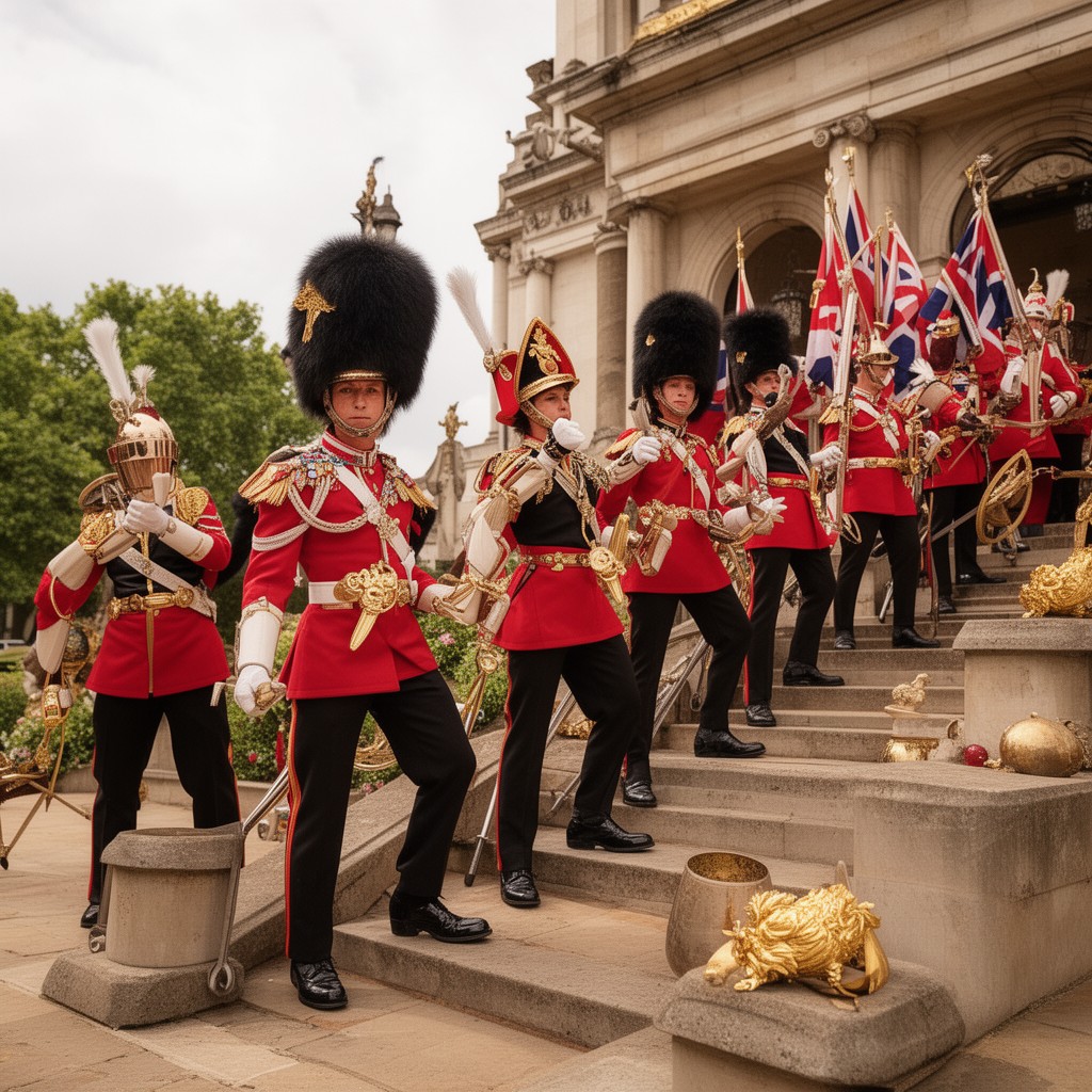 AI-generated illustration of Royal Household Ceremonial Team