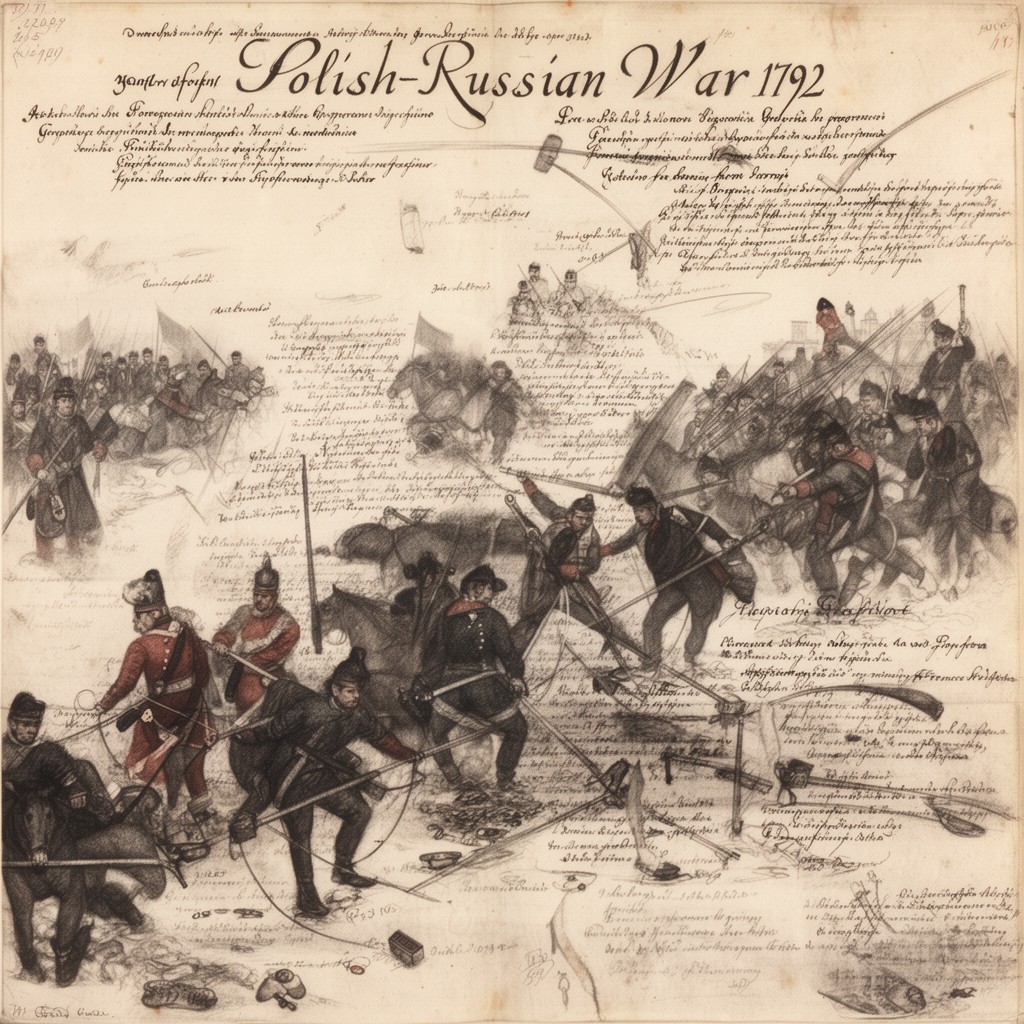 AI-generated illustration of Polish–Russian War (1792)