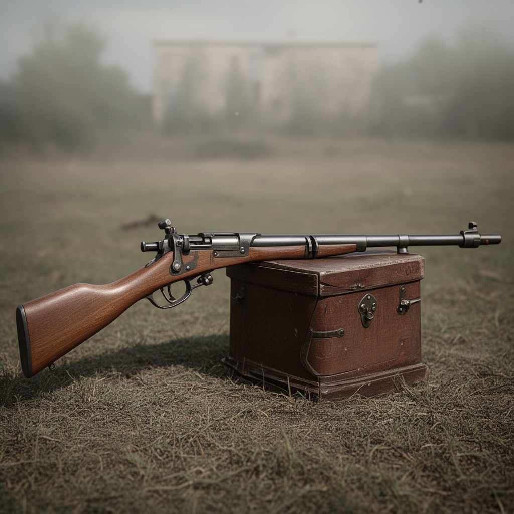 AI-generated illustration of Berdan rifle