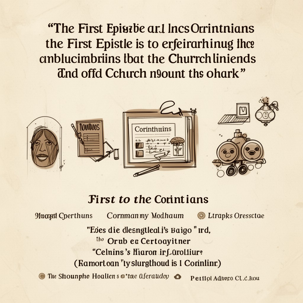 AI-generated illustration of First Epistle to the Corinthians
