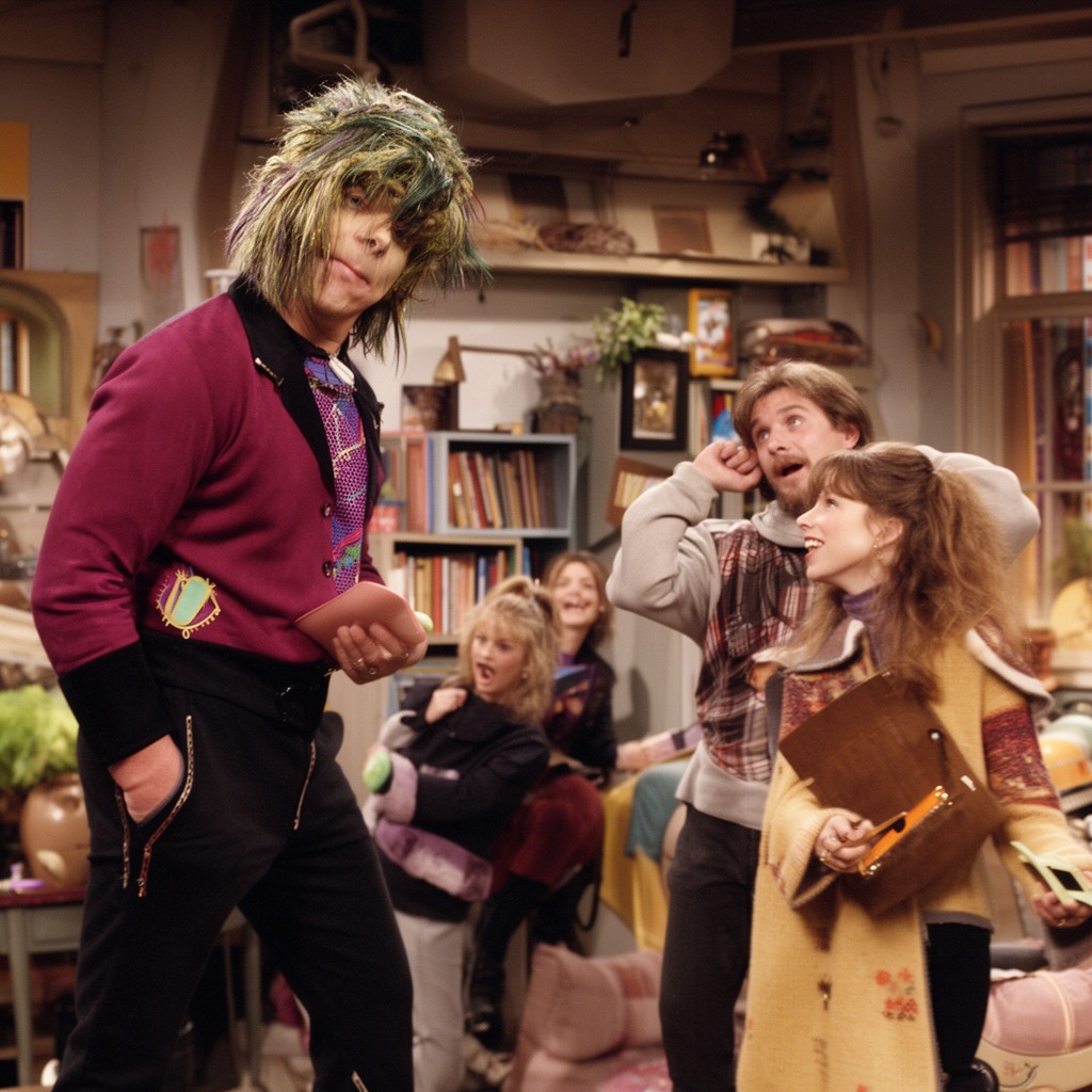 AI-generated illustration of Mork & Mindy